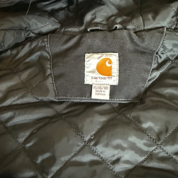 Carhartt Women's Relaxed Fit Washed Duck Insulated Hooded Vest - XL 16/18 - Picture 10 of 14